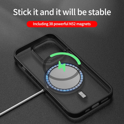 Luxury Clear HD Phone Case for Iphone 14 13 12 11 15 Pro Max Funda Magnetic Magsafe Wireless Charging Shockproof Cellphone Cover